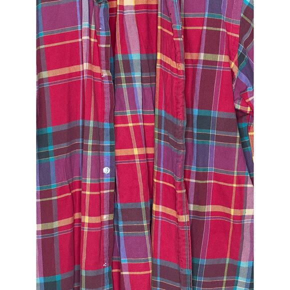 VTG Ralph Lauren BIG PLAID Flannel--Missing Buttons but not STYLE SIZE LARGE - Picture 3 of 7